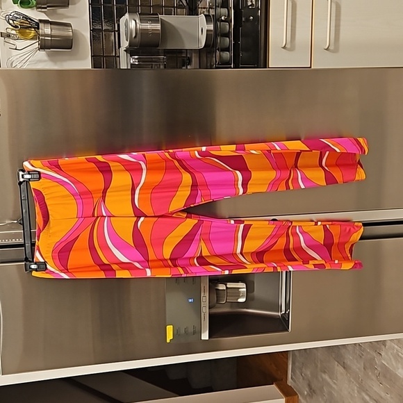 💕TRINA TURK💕 Vivid Vista Swim Pant ~ Multi-Color Retro Print Small S NWT - Picture 6 of 12